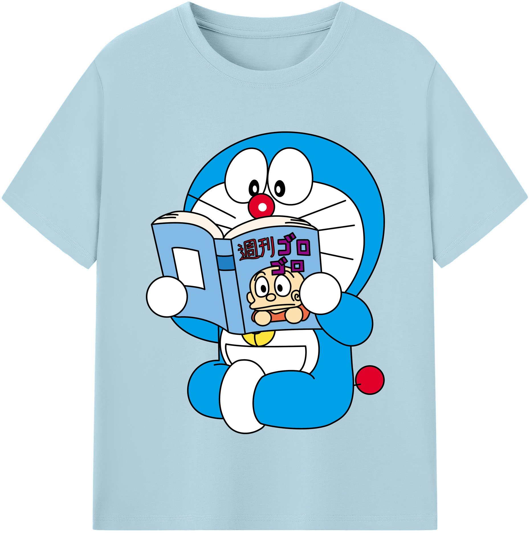 （画像用） ドラえもん Doraemon 綿100％半袖Tシャツ（フロントプリント）